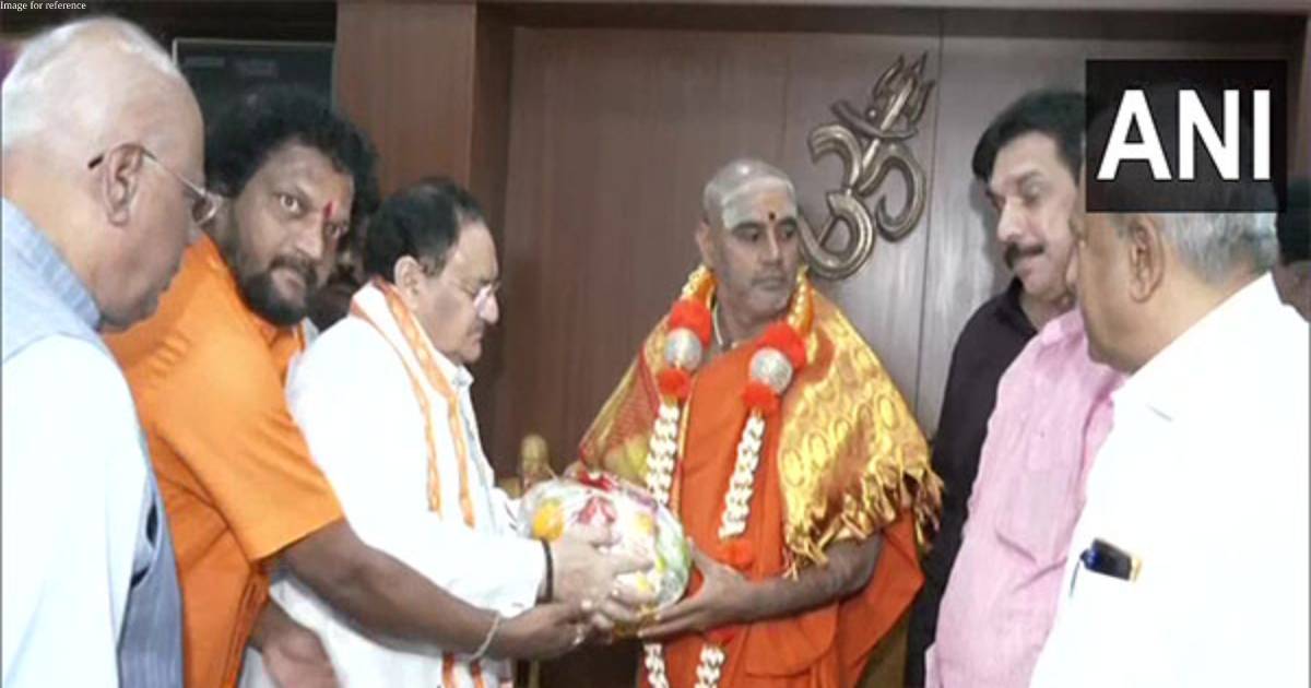 JP Nadda visits Sri Panchamasali Mutt, Kanaka Guru Peetha in Karnataka
